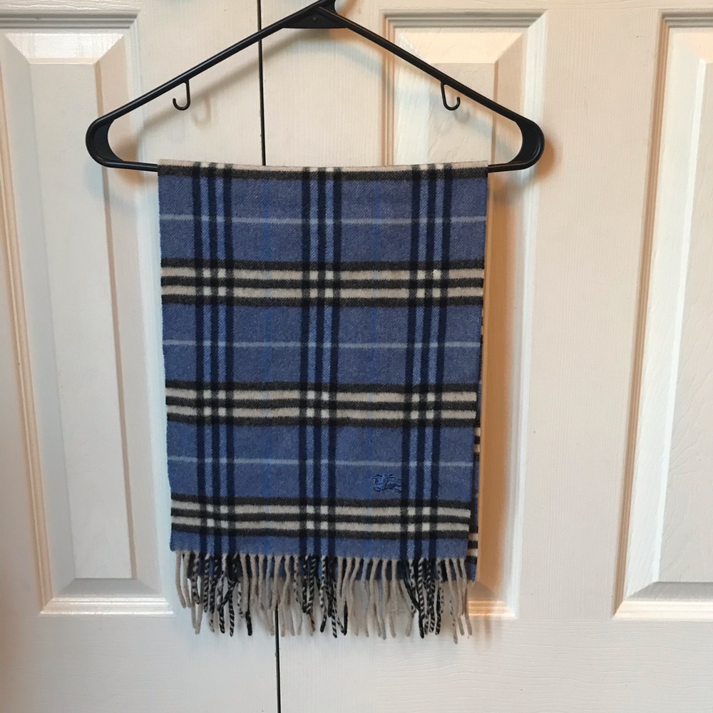 Blue Burberry Scarf